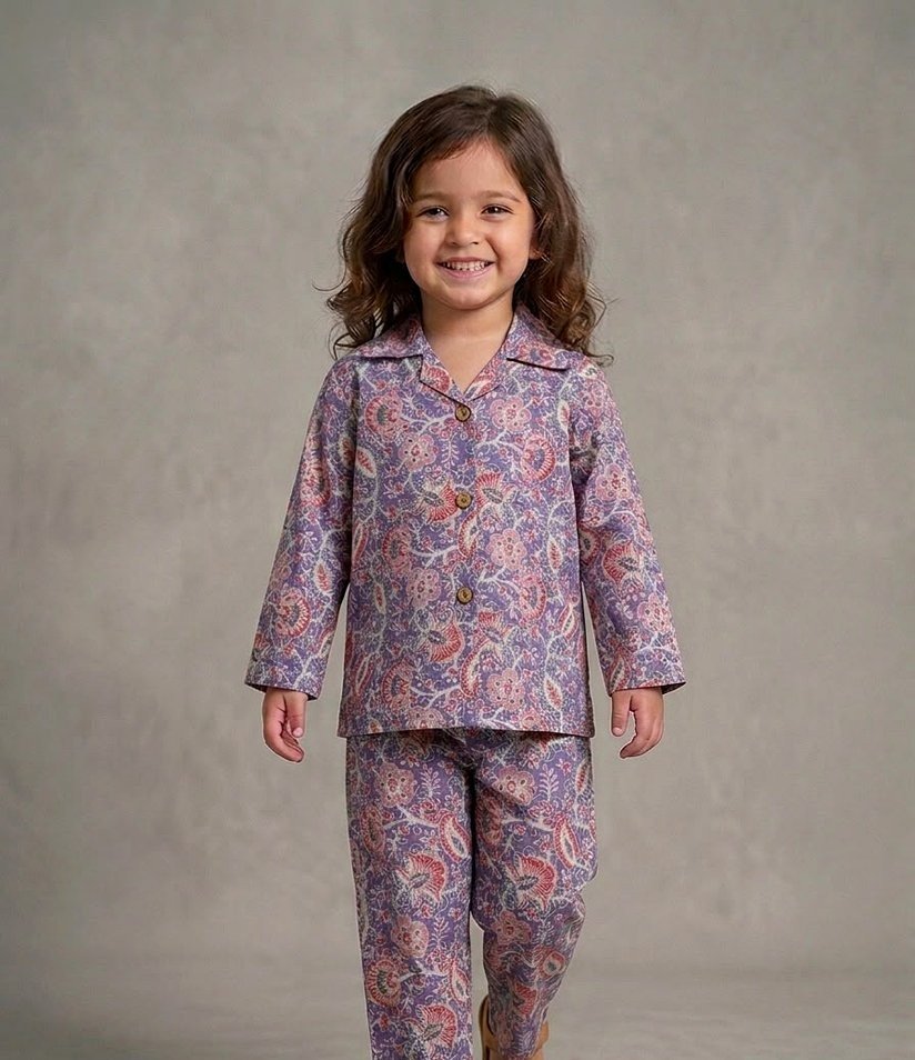 Kids Coordset - Lilac Paisley