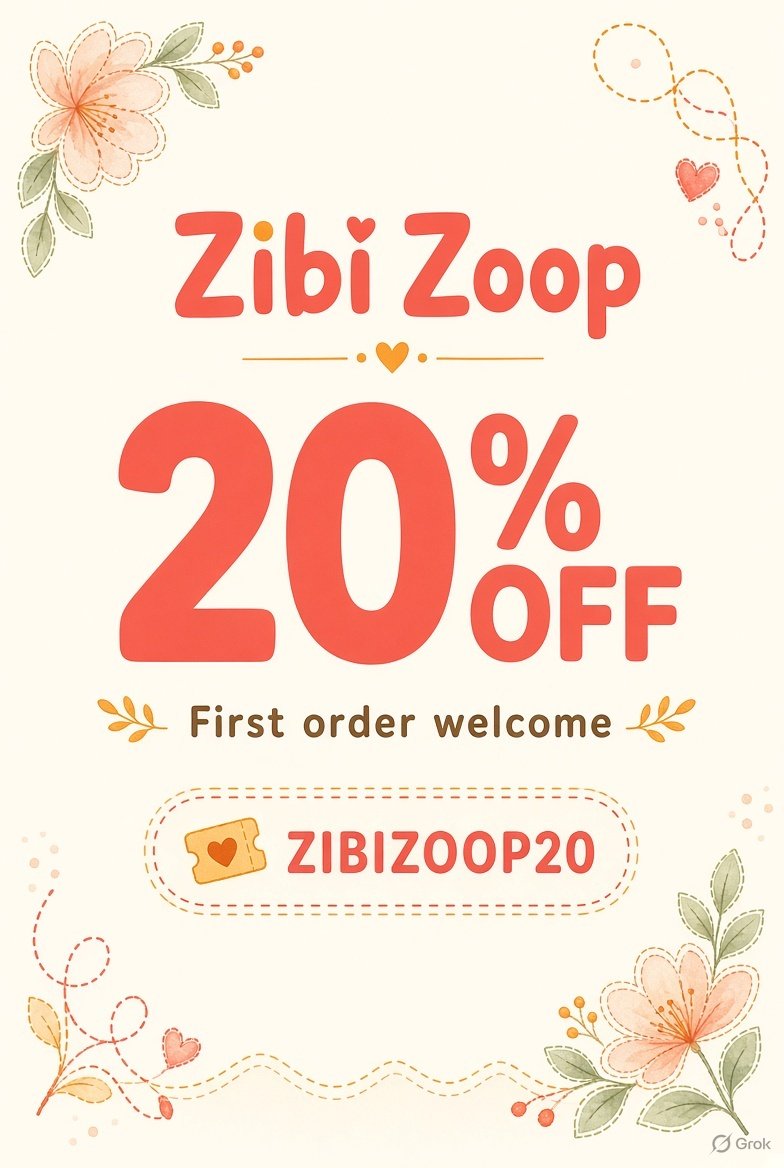 20% off with code ZIBIZOOP20